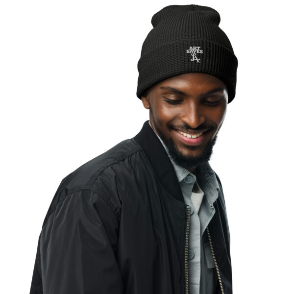 ASLA Waffle Beanie (White) - Image 3